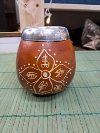Калабас для матэ, тыква, цвет коричневый
