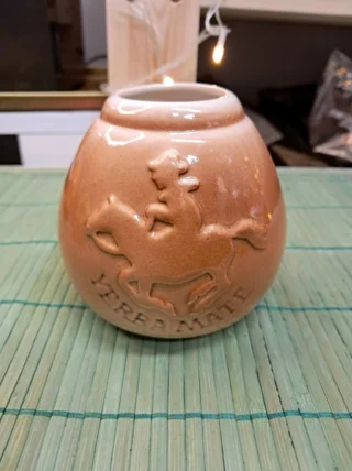Калабас для мате, керамика Ковбой