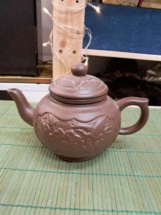 Чайник глиняный, 600 мл, Цветущий сад
